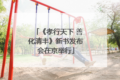 《孝行天下 善化清丰》新书发布会在京举行