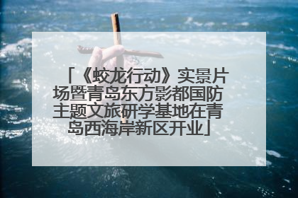 《蛟龙行动》实景片场暨青岛东方影都国防主题文旅研学基地在青岛西海岸新区开业