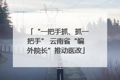 “一把手抓、抓一把手” 云南省“编外院长”推动医改