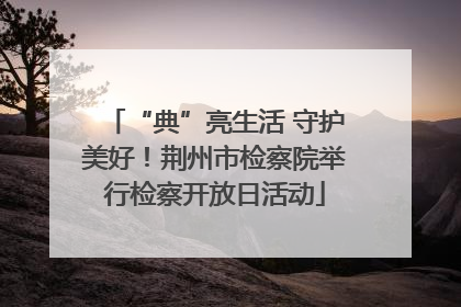 “典”亮生活 守护美好！荆州市检察院举行检察开放日活动