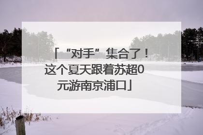 “对手”集合了！这个夏天跟着苏超0元游南京浦口