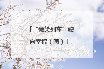 “微笑列车”驶向幸福（图）