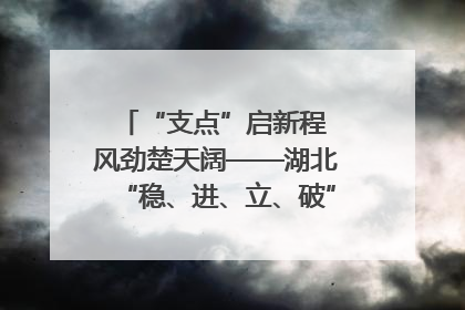 “支点”启新程 风劲楚天阔——湖北“稳、进、立、破”谱写“荆”彩篇章