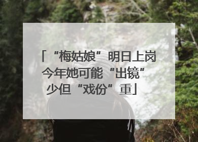 “梅姑娘”明日上岗 今年她可能“出镜”少但“戏份”重