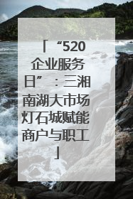 “520 企业服务日”：三湘南湖大市场灯石城赋能商户与职工