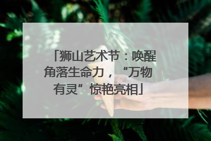狮山艺术节：唤醒角落生命力，“万物有灵”惊艳亮相