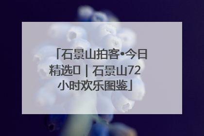 石景山拍客•今日精选⑲｜石景山72小时欢乐图鉴