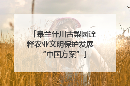 皋兰什川古梨园诠释农业文明保护发展“中国方案”