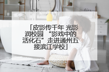 皮影传千年 光影润校园 “影戏中的活化石”走进通州五接滨江学校