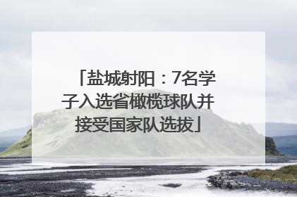 盐城射阳：7名学子入选省橄榄球队并接受国家队选拔