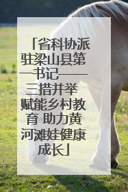 省科协派驻梁山县第一书记——三措并举 赋能乡村教育 助力黄河滩娃健康成长