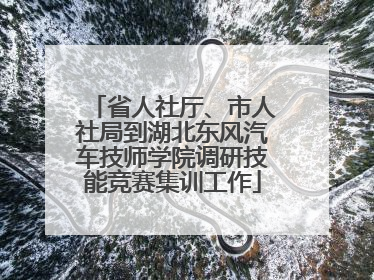 省人社厅、市人社局到湖北东风汽车技师学院调研技能竞赛集训工作