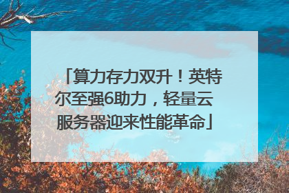 算力存力双升!英特尔至强6助力,轻量云服务器迎来性能革命
