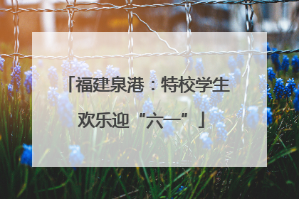 福建泉港：特校学生 欢乐迎“六一”