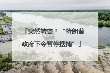 突然转变！“特朗普政府下令暂停搜捕”