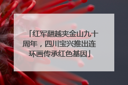 红军翻越夹金山九十周年，四川宝兴推出连环画传承红色基因
