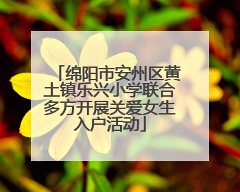 绵阳市安州区黄土镇乐兴小学联合多方开展关爱女生入户活动