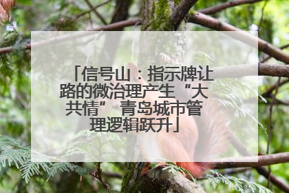 信号山：指示牌让路的微治理产生“大共情” 青岛城市管理逻辑跃升