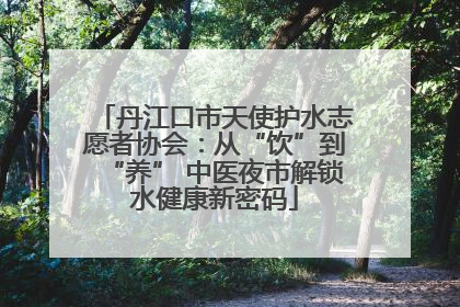 丹江口市天使护水志愿者协会：从“饮”到“养” 中医夜市解锁水健康新密码