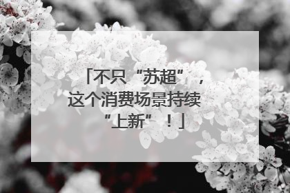 不只“苏超”，这个消费场景持续“上新”！