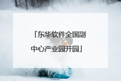 东华软件全国副中心产业园开园