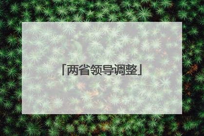 两省领导调整