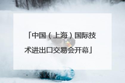 中国（上海）国际技术进出口交易会开幕