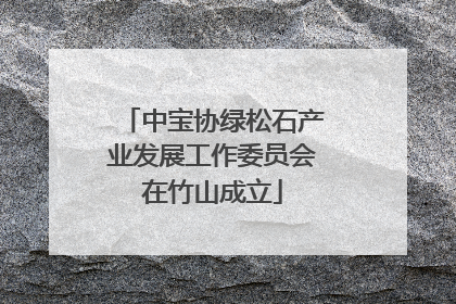 中宝协绿松石产业发展工作委员会在竹山成立