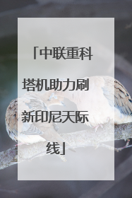 中联重科塔机助力刷新印尼天际线