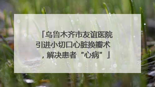乌鲁木齐市友谊医院引进小切口心脏换瓣术，解决患者“心病”