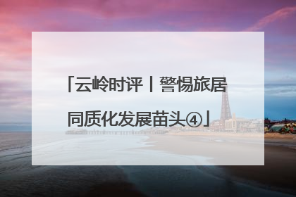 云岭时评丨警惕旅居同质化发展苗头④