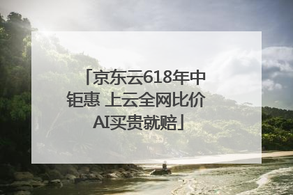 京东云618年中钜惠 上云全网比价 AI买贵就赔