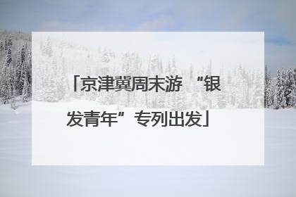 京津冀周末游 “银发青年”专列出发