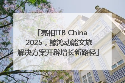 亮相ITB China 2025，鲸鸿动能文旅解决方案开辟增长新路径