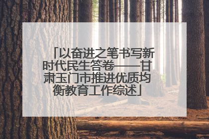 以奋进之笔书写新时代民生答卷——甘肃玉门市推进优质均衡教育工作综述