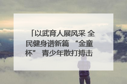 以武育人展风采 全民健身谱新篇 “金童杯” 青少年散打搏击邀请赛圆满落幕