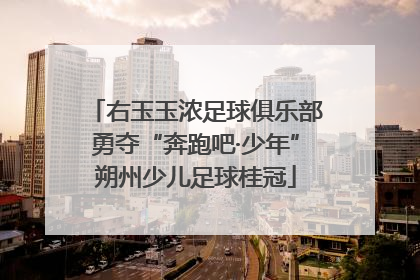 右玉玉浓足球俱乐部勇夺“奔跑吧·少年”朔州少儿足球桂冠