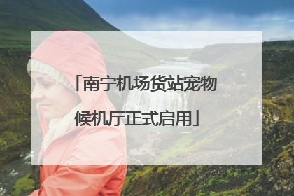 南宁机场货站宠物候机厅正式启用