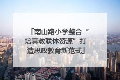 南山路小学整合“培真教联体资源”打造思政教育新范式