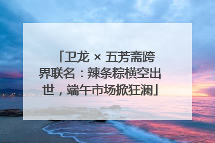 卫龙 × 五芳斋跨界联名：辣条粽横空出世，端午市场掀狂澜