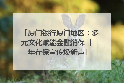 厦门银行厦门地区：多元文化赋能金融消保 十年存保宣传焕新声