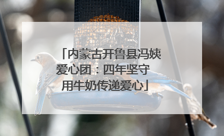 内蒙古开鲁县冯姨爱心团：四年坚守 用牛奶传递爱心