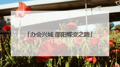 办会兴城 邵阳蝶变之路