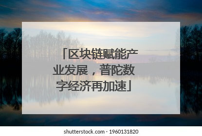 区块链赋能产业发展，普陀数字经济再加速