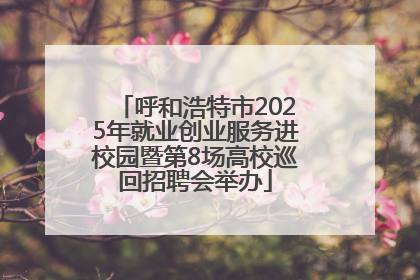 呼和浩特市2025年就业创业服务进校园暨第8场高校巡回招聘会举办