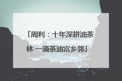 周利：十年深耕油茶林 一滴茶油富乡邻