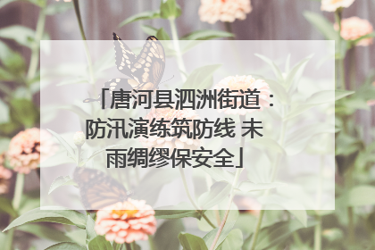 唐河县泗洲街道：防汛演练筑防线 未雨绸缪保安全