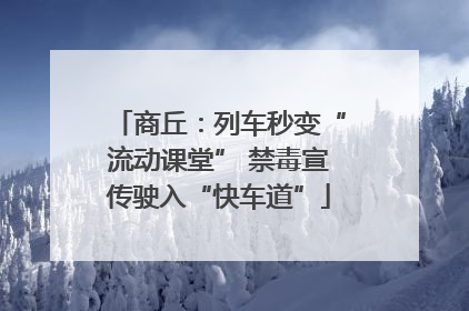 商丘：列车秒变“流动课堂” 禁毒宣传驶入“快车道”