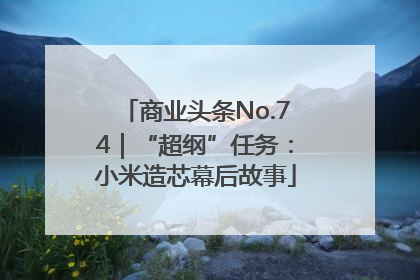 商业头条No.74｜“超纲”任务：小米造芯幕后故事