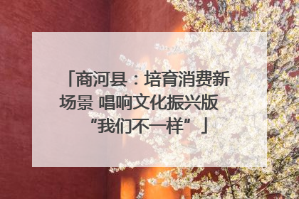商河县：培育消费新场景 唱响文化振兴版“我们不一样”